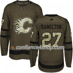Adidas Maillot de Hockey Calgary Flames Dougie Hamilton 27 2017-2018 Camo Vert Authentic - Homme